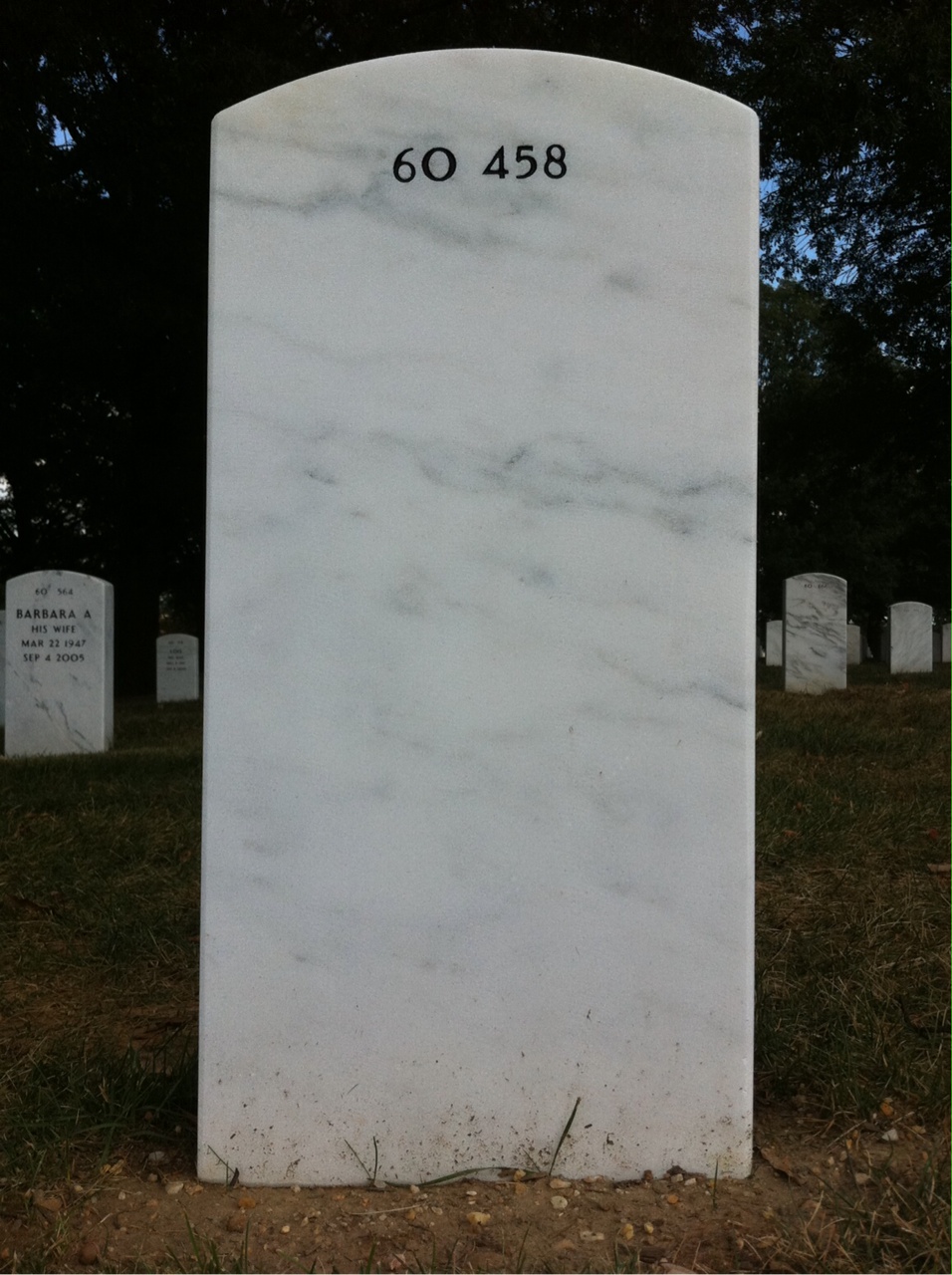 Back of headstone — Donald Wolpert