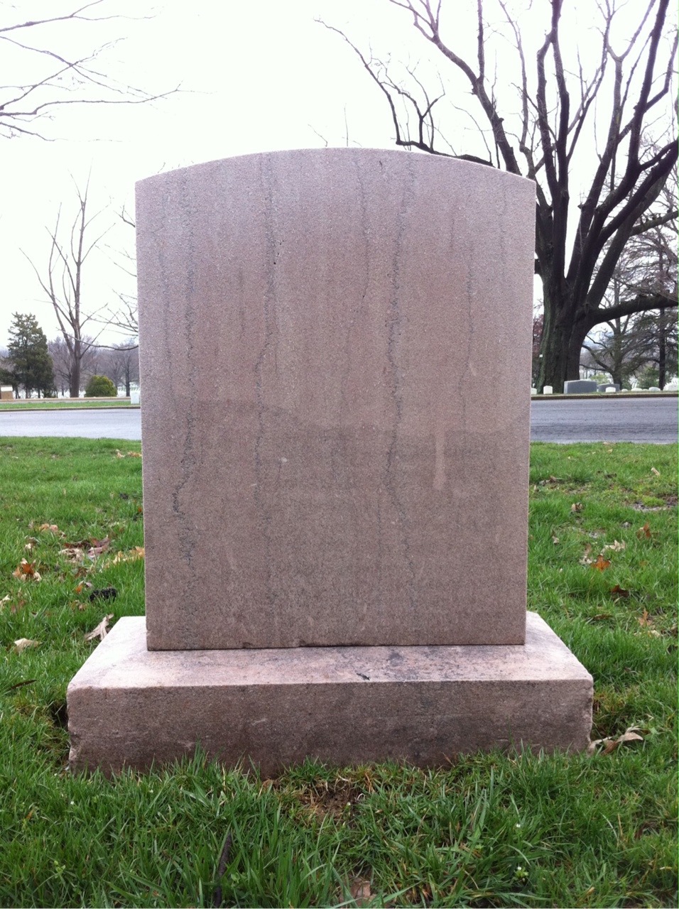 Back of headstone — John Morey