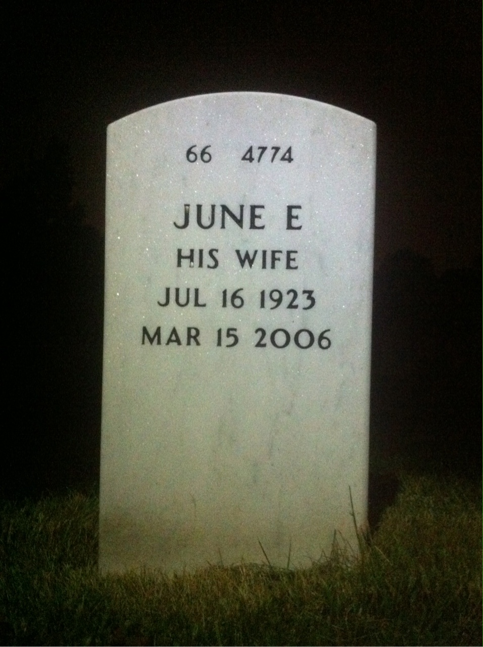 Back of headstone — Thomas Sturm