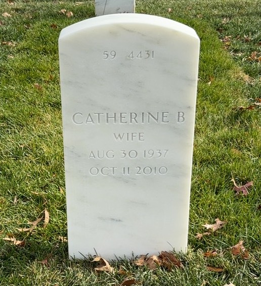 Back of headstone — William F Casteel