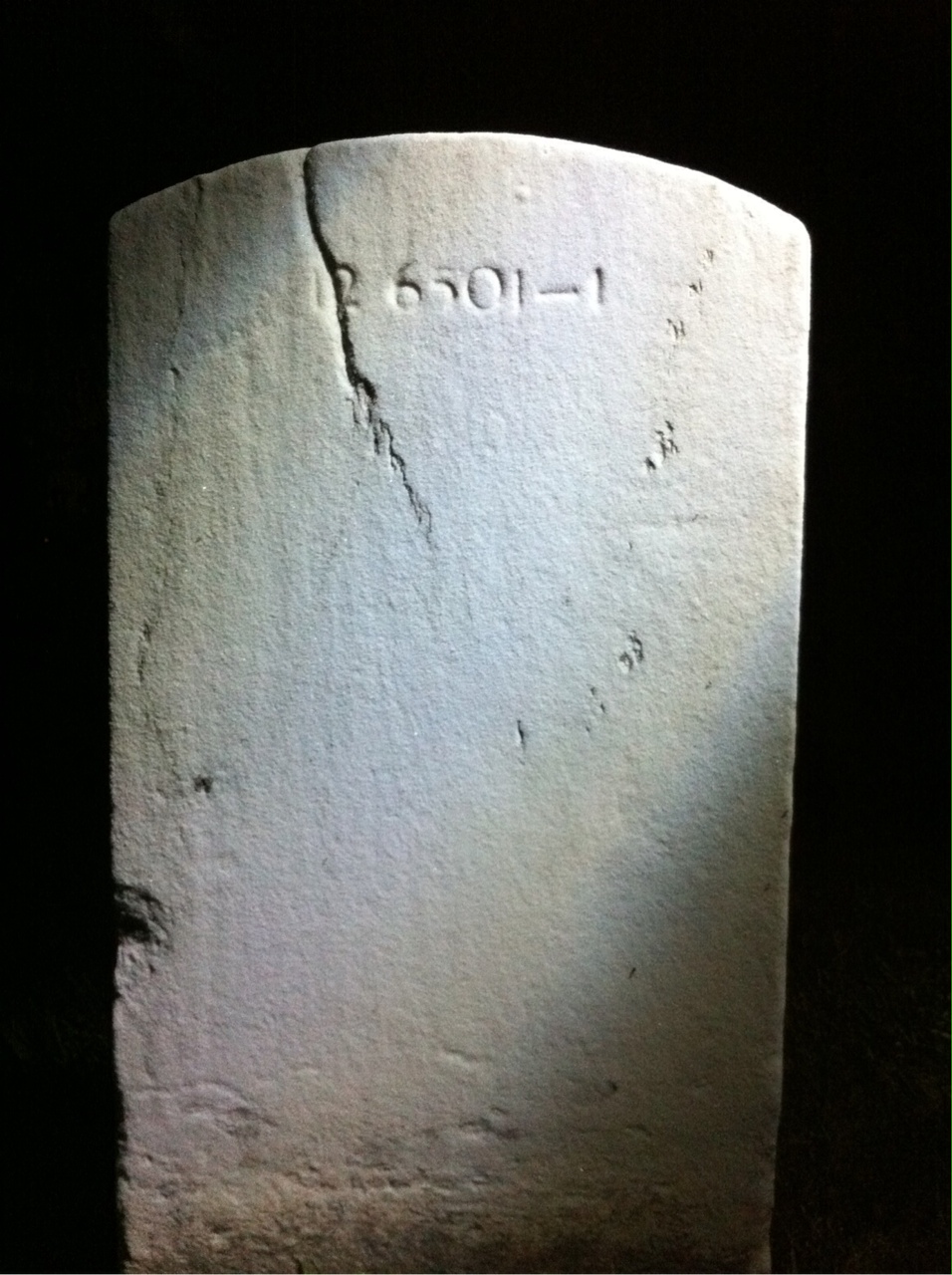 Back of headstone — James Morris