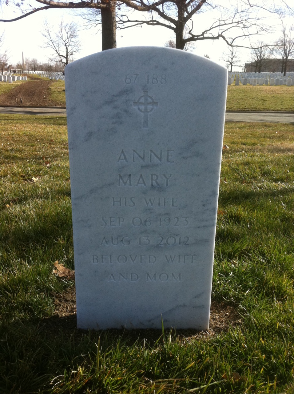 Back of headstone — William Morrison