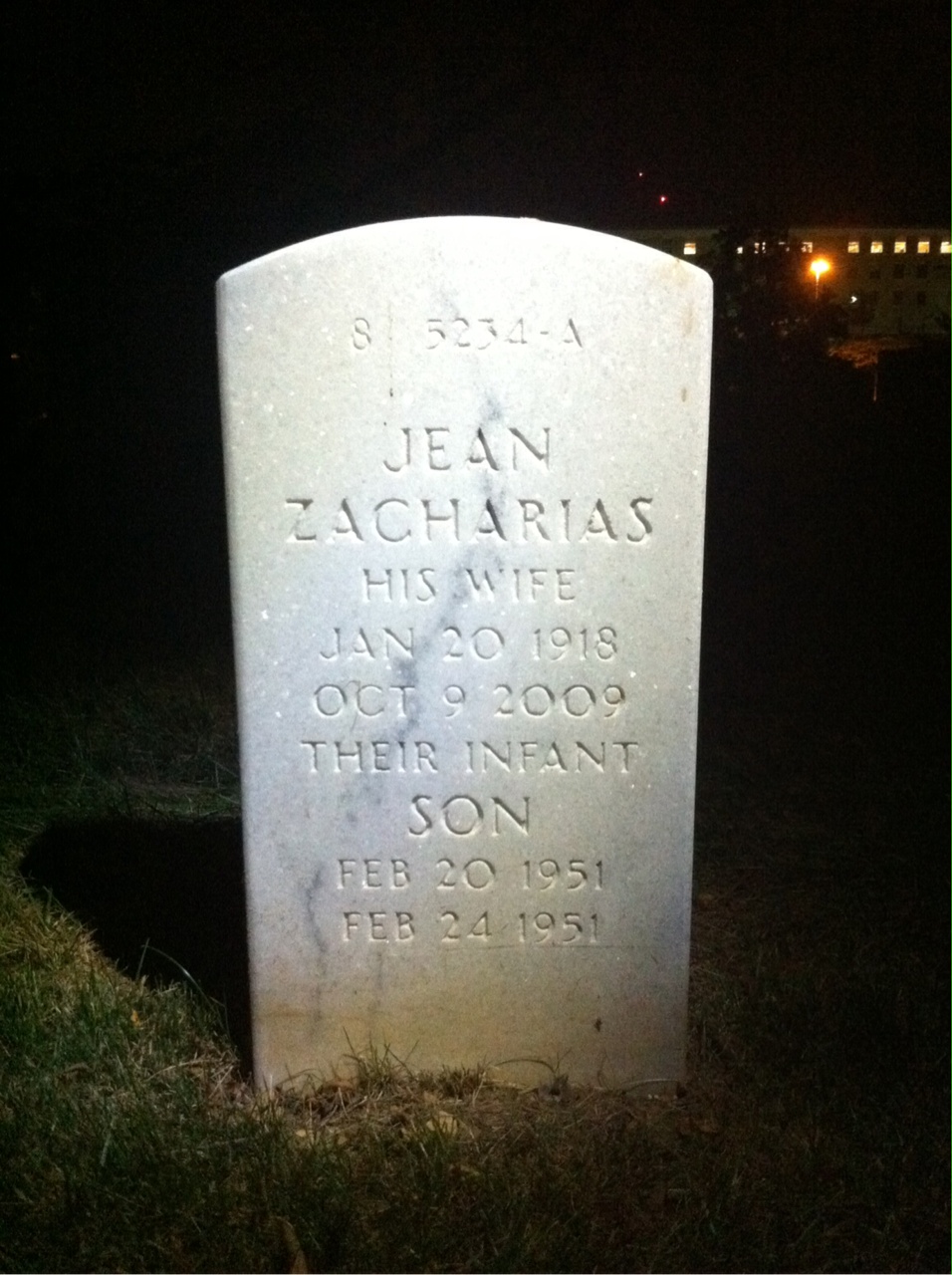 Back of headstone — Paul Pfeiffer