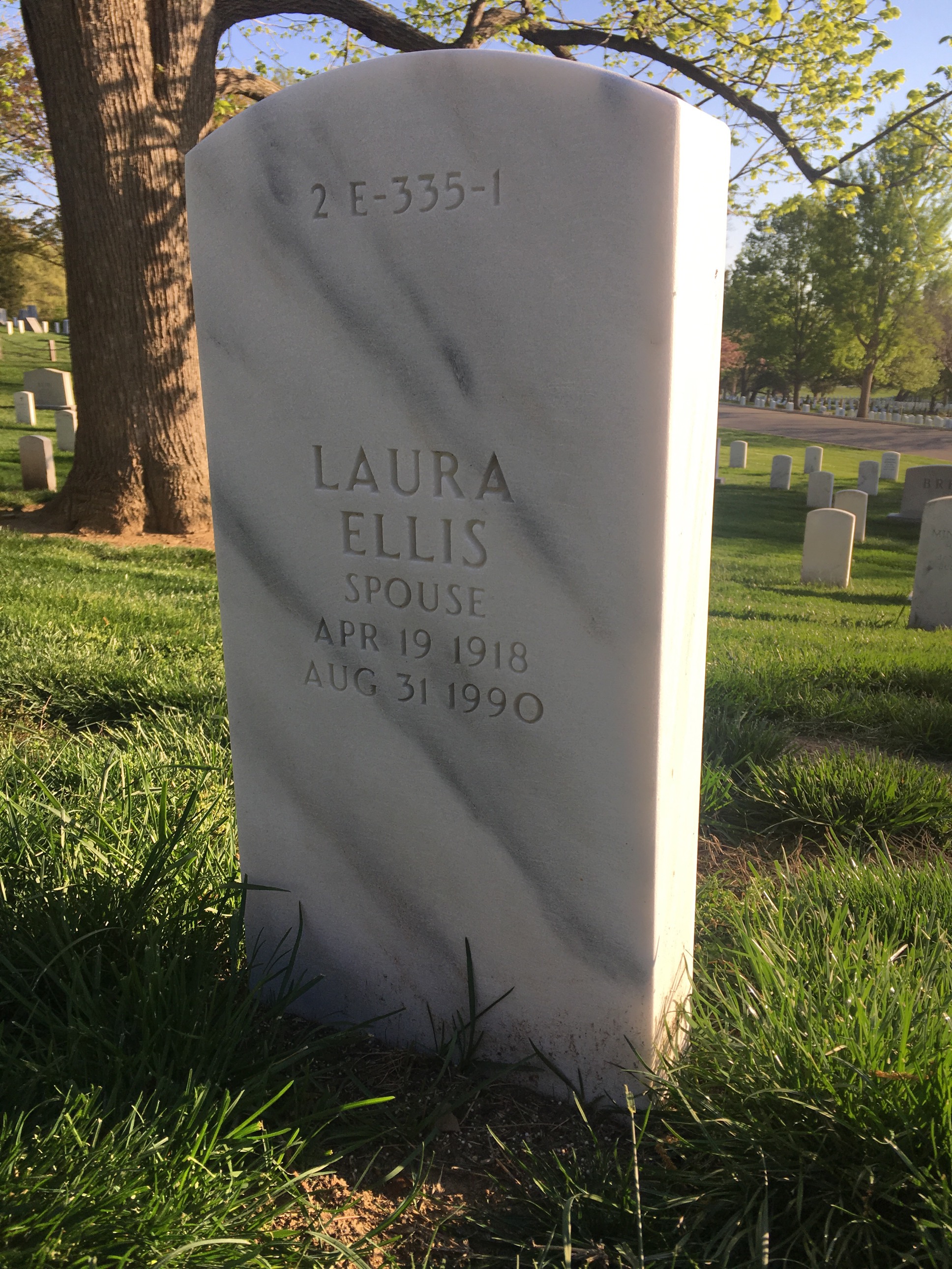 Back of headstone — Tracy Mulligan