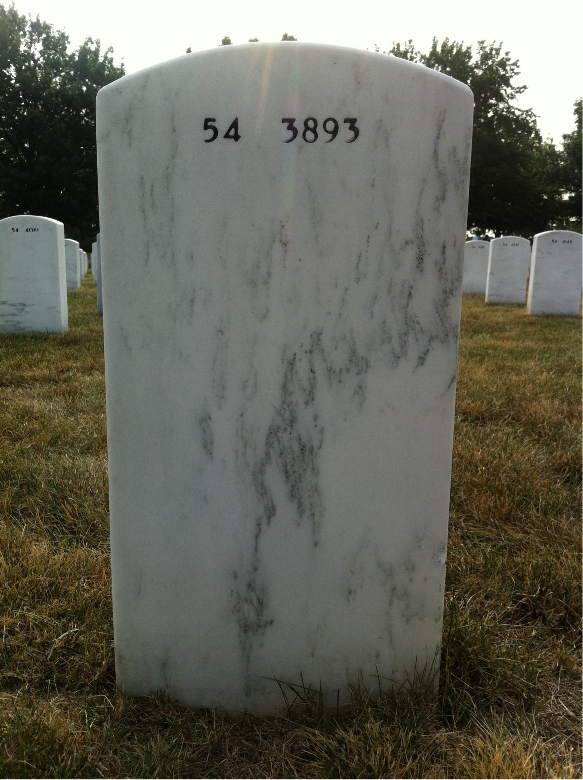 Back of headstone — Kelsey Johnson