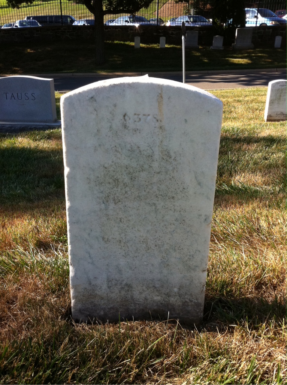 Back of headstone — William Achenbach