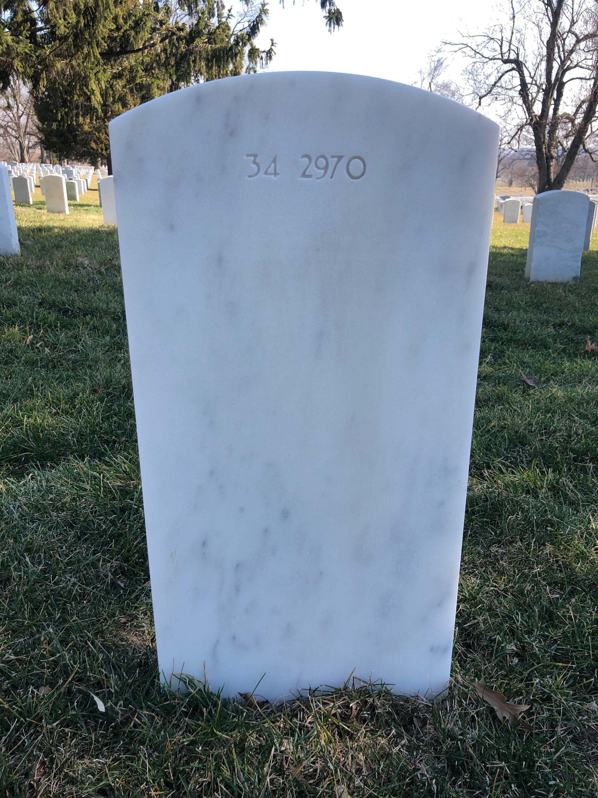 Back of headstone — Roy Miller