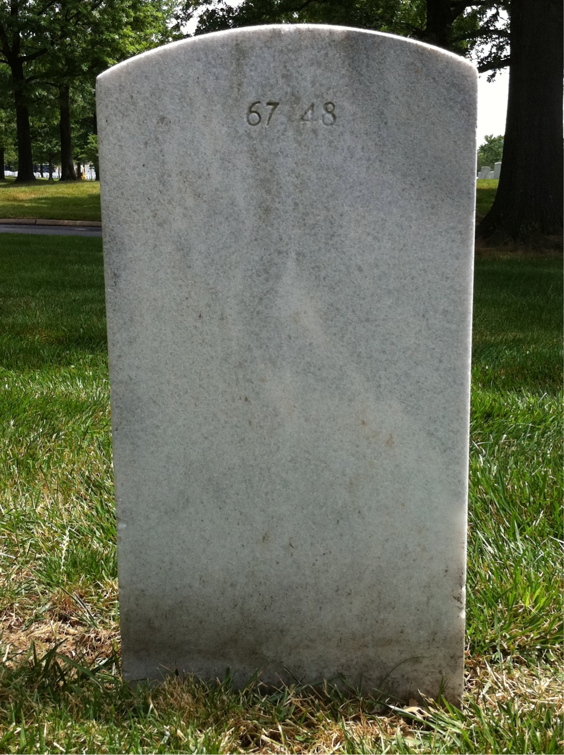 Back of headstone — Arthur Bentley