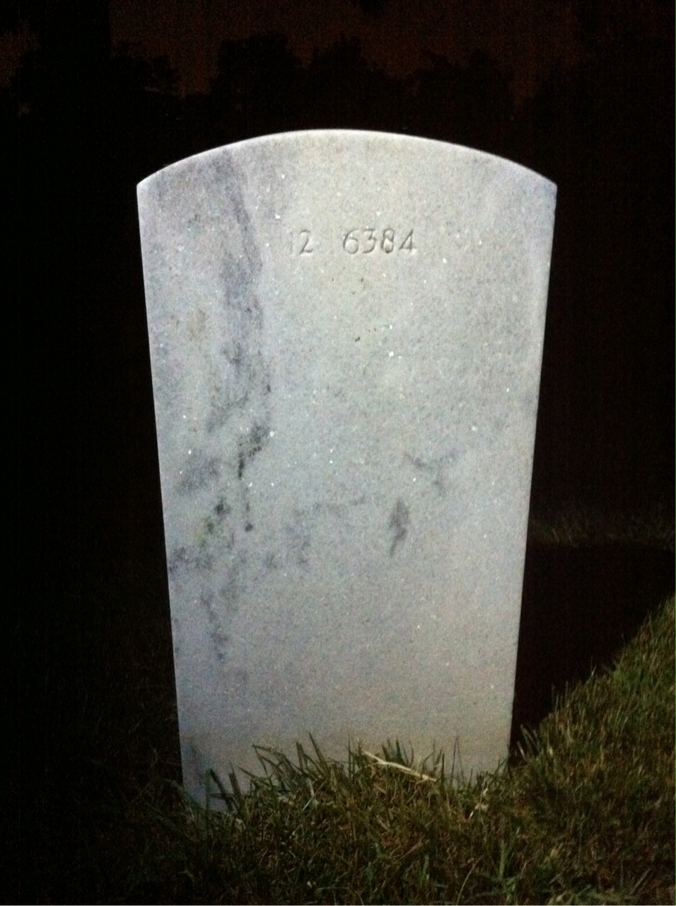 Back of headstone — David Mueller