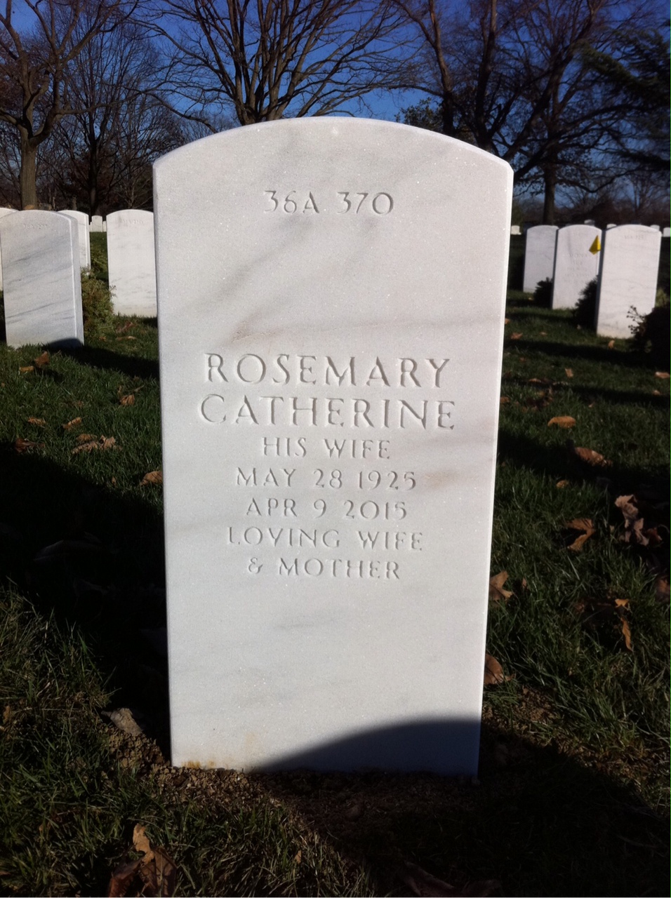 Back of headstone — Peter Breitbach
