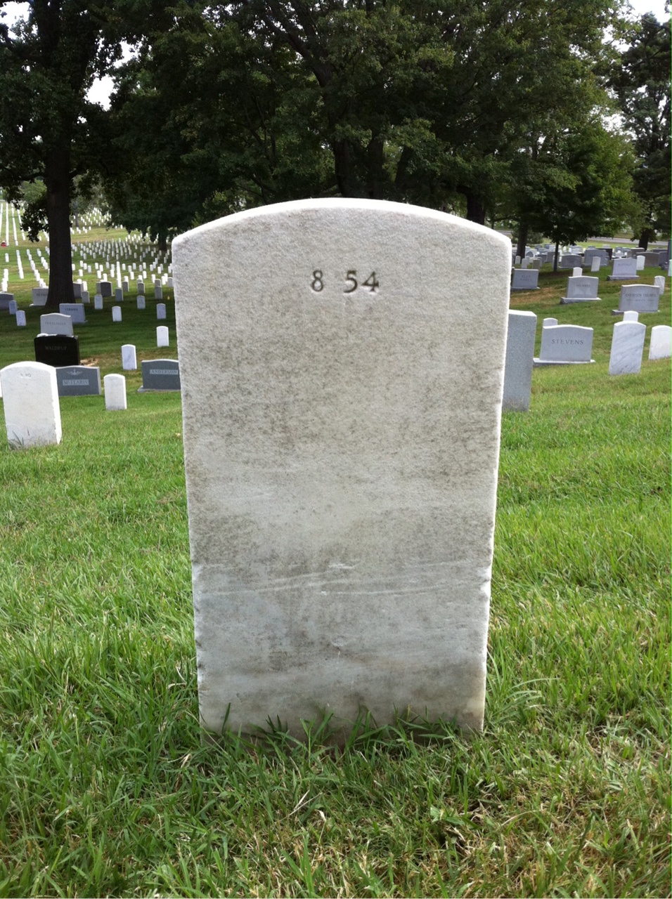 Back of headstone — Gaines Moseley