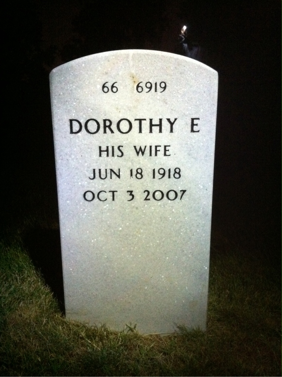 Back of headstone — Robert Madden