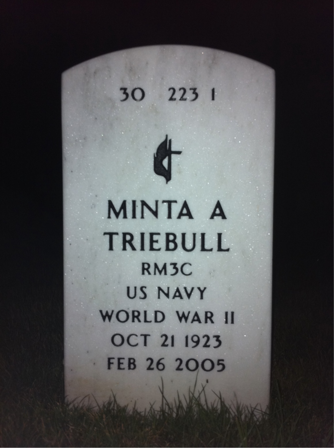 Back of headstone — John Ferguson