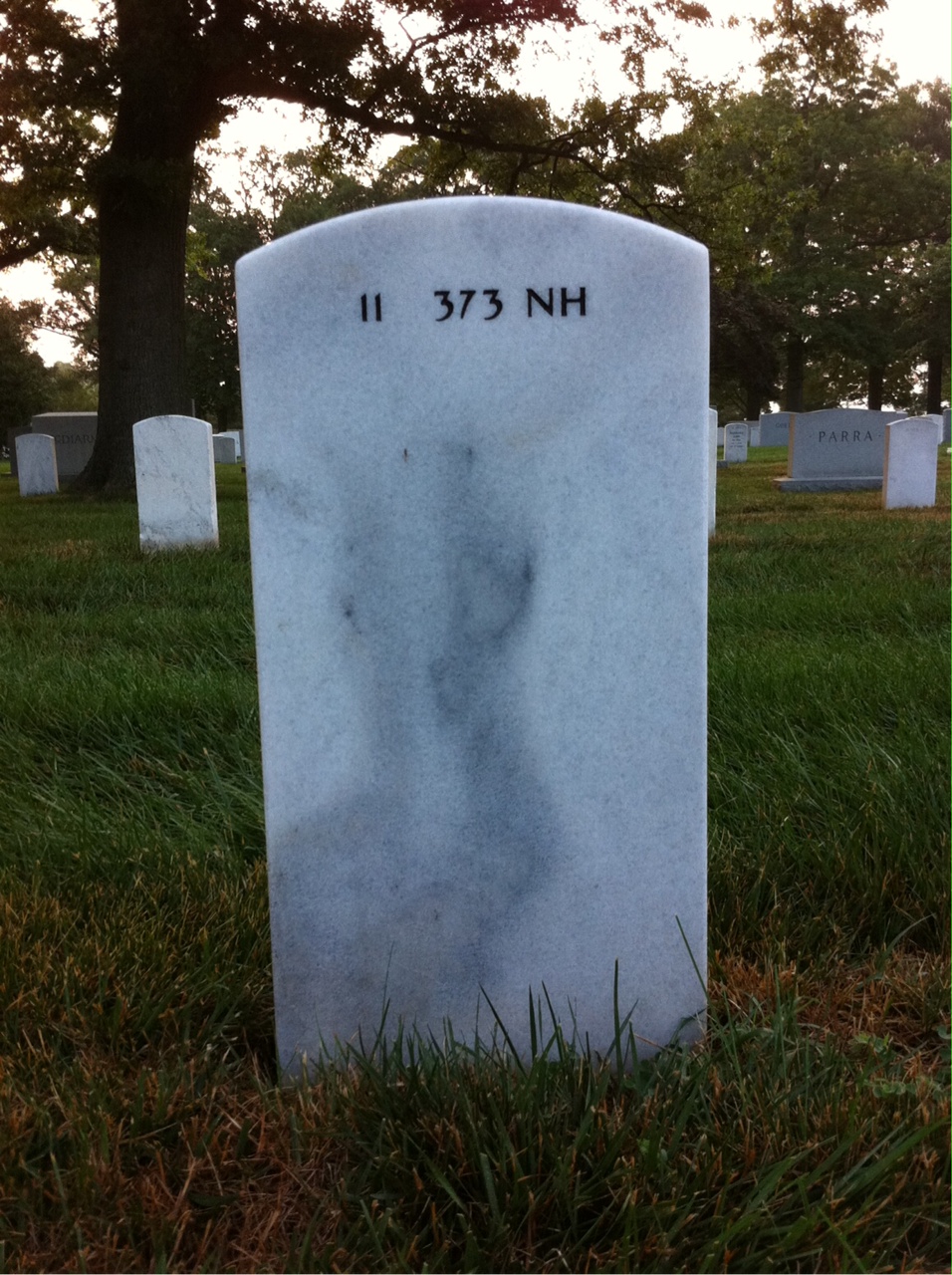 Back of headstone — Marjorie Lewis