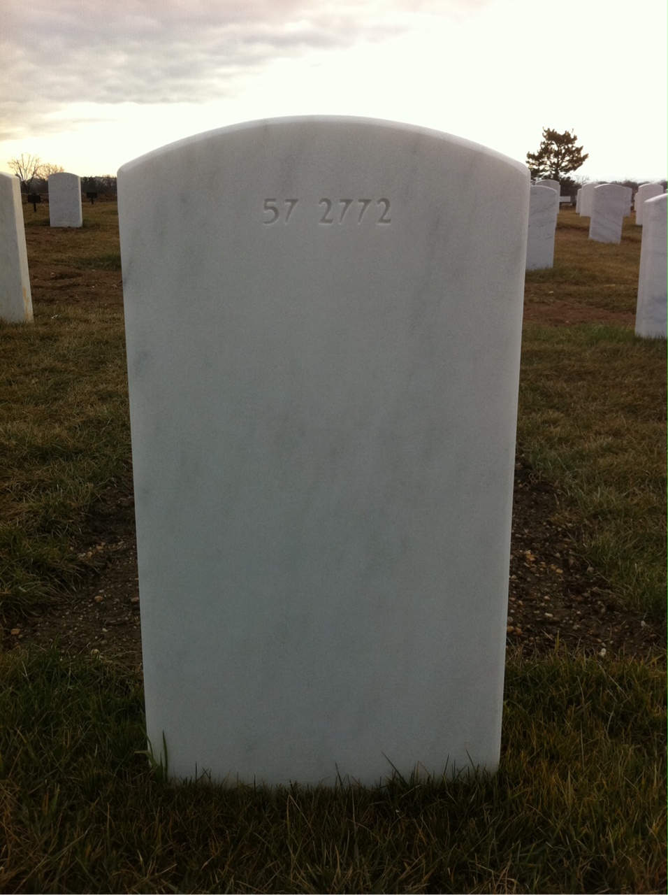 Back of headstone — Thomas Joseph Mcginty