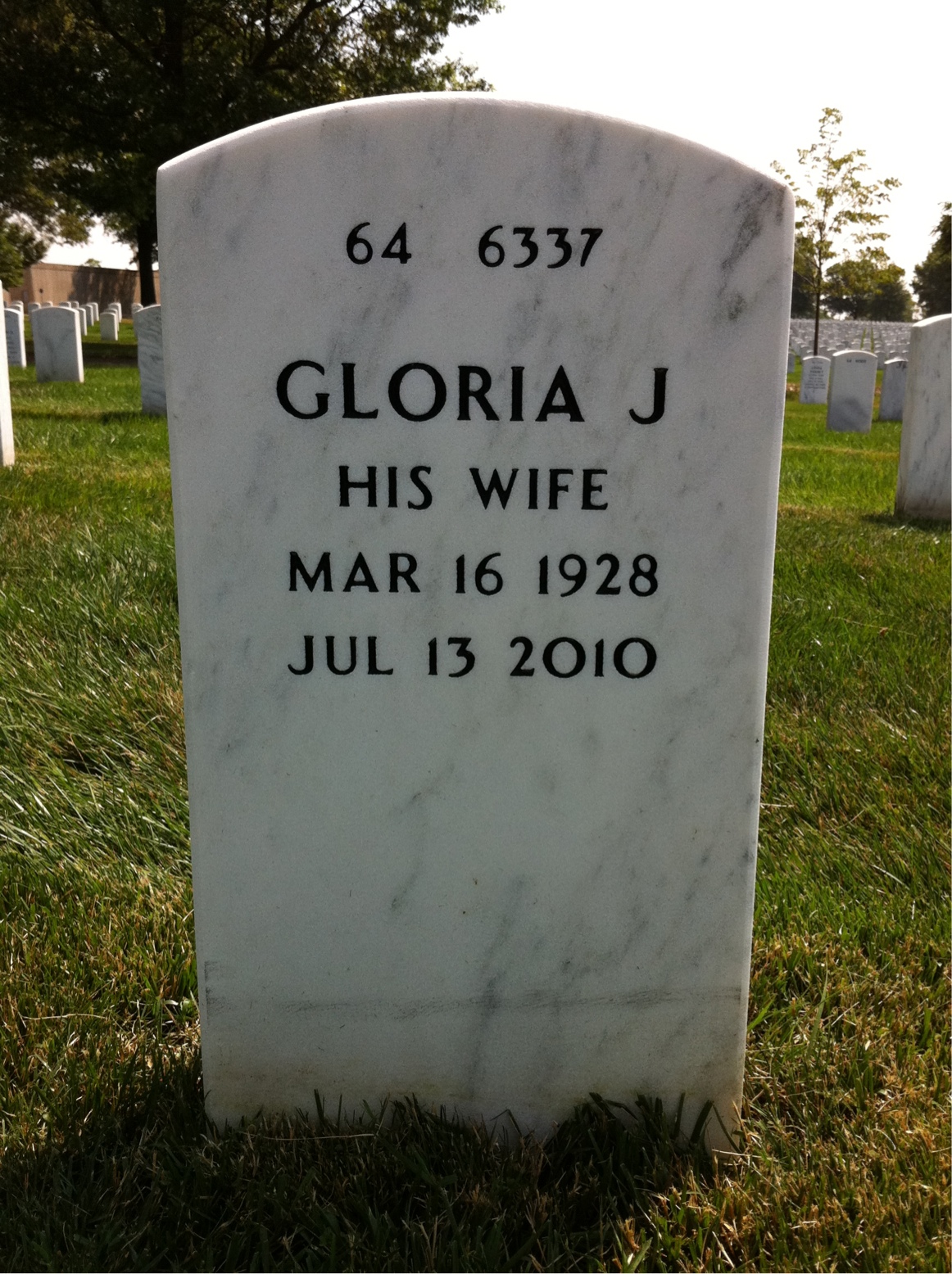 Back of headstone — Anthony Marsloe