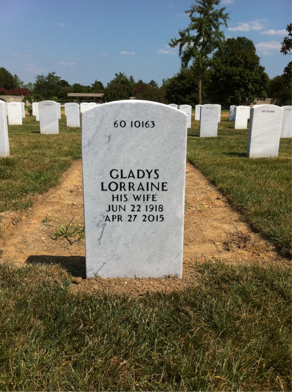 Back of headstone — Joseph Morawski