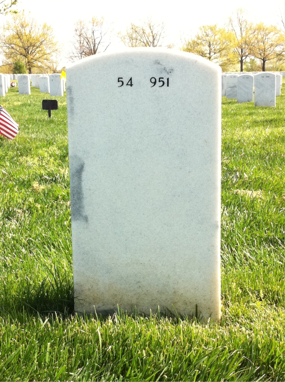 Back of headstone — Rene Martin