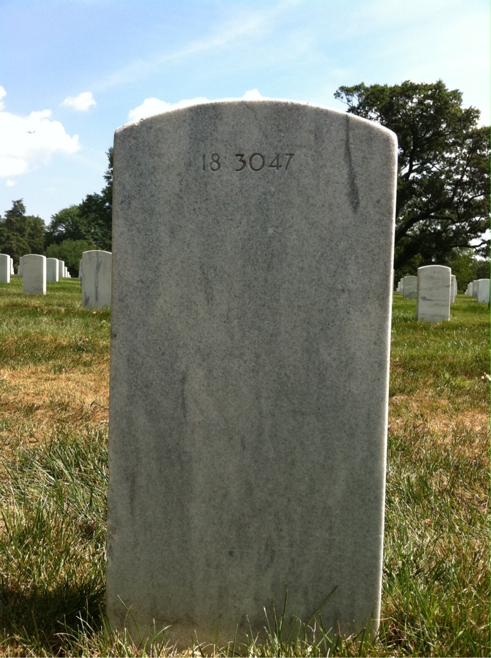 Back of headstone — Clifford Bagnell