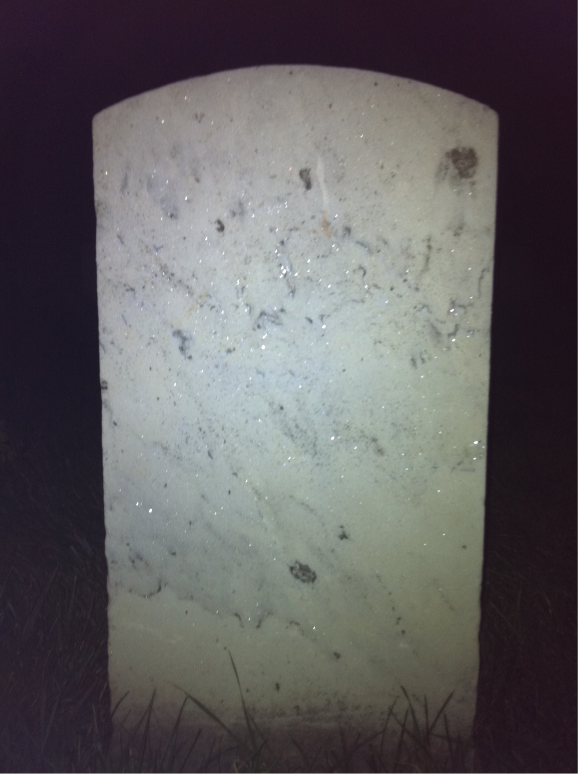 Back of headstone — John Murray