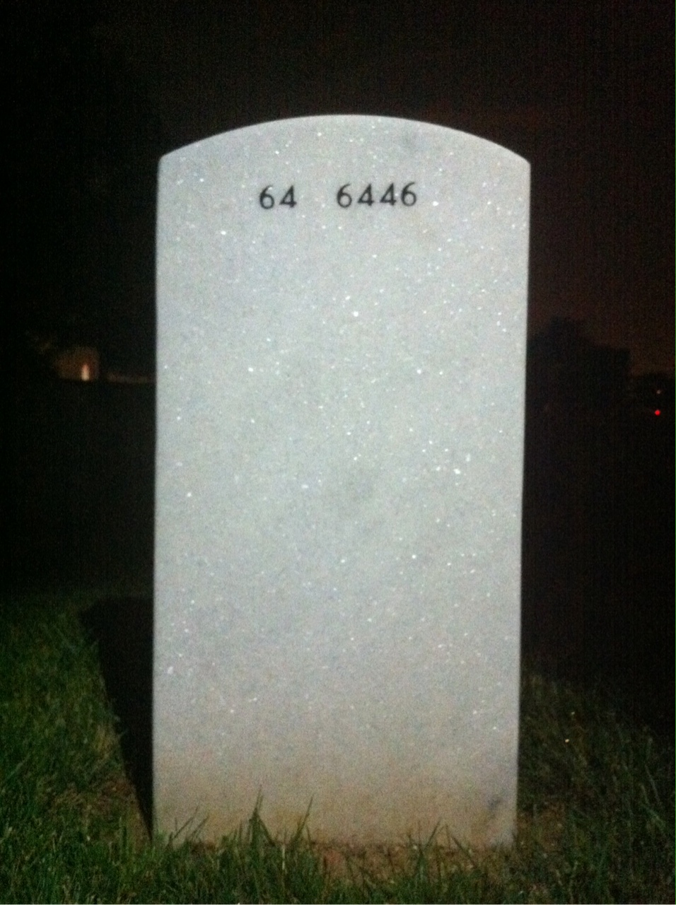 Back of headstone — Ferdinand Thomas