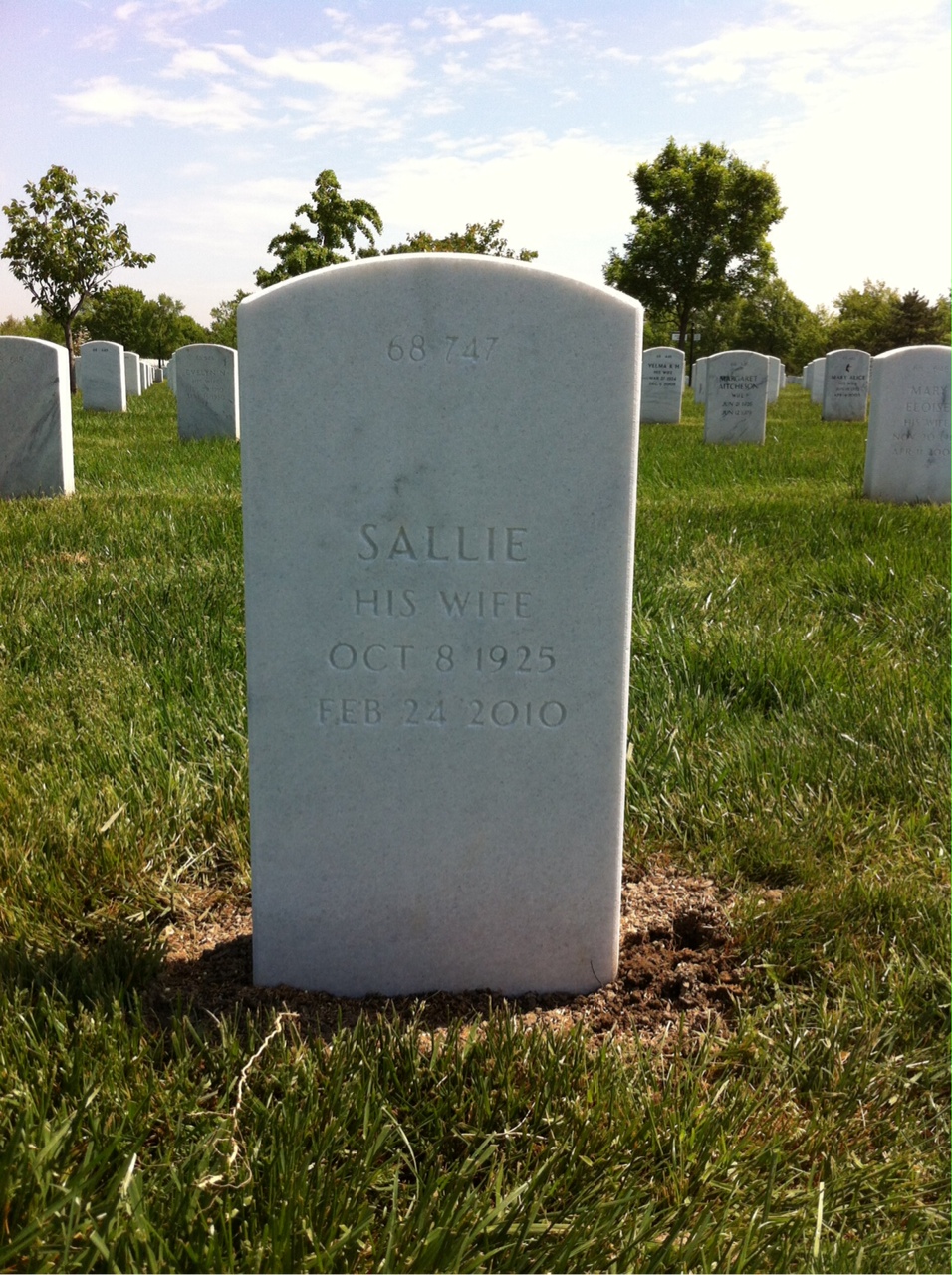 Back of headstone — Francis Raymore
