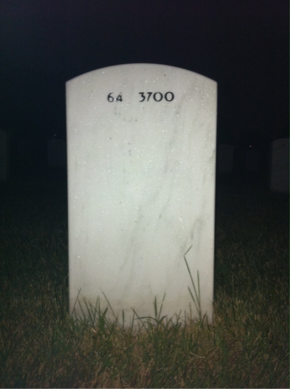 Back of headstone — Robert Canard