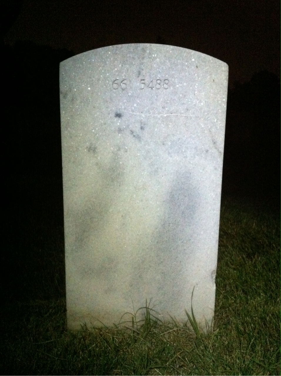Back of headstone — Robert Mckeiver