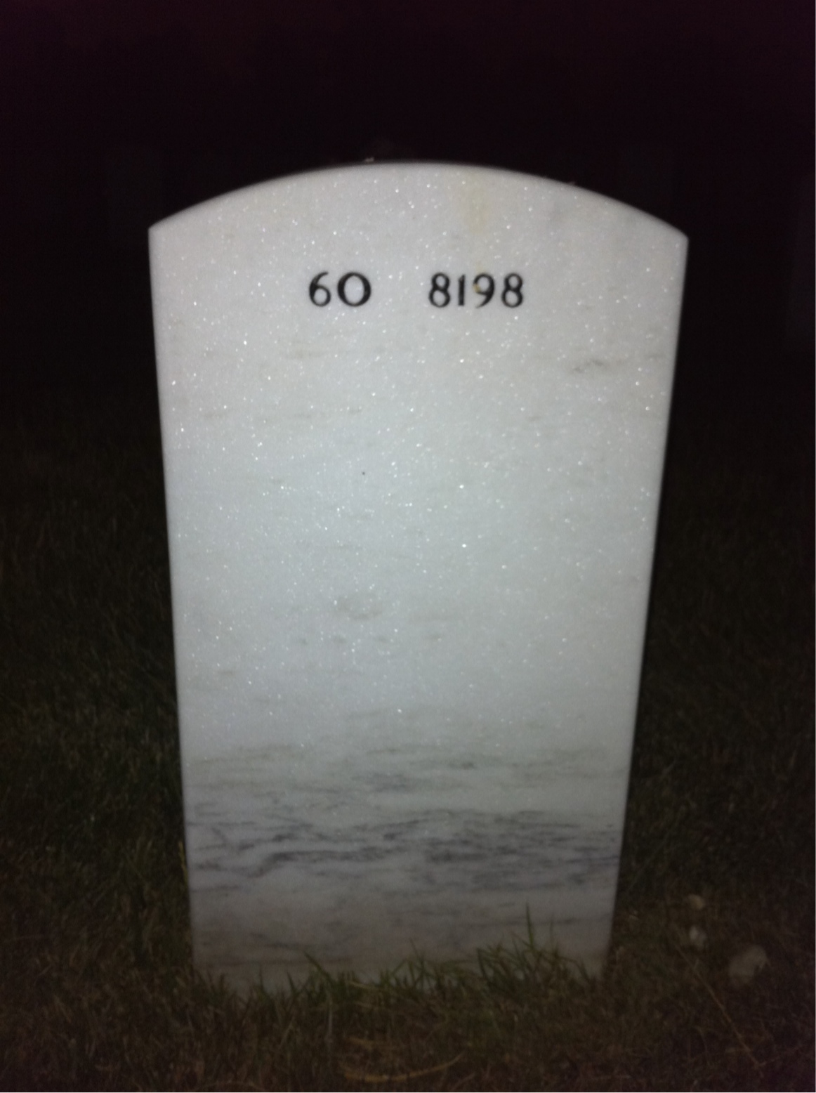 Back of headstone — Charles Robinson