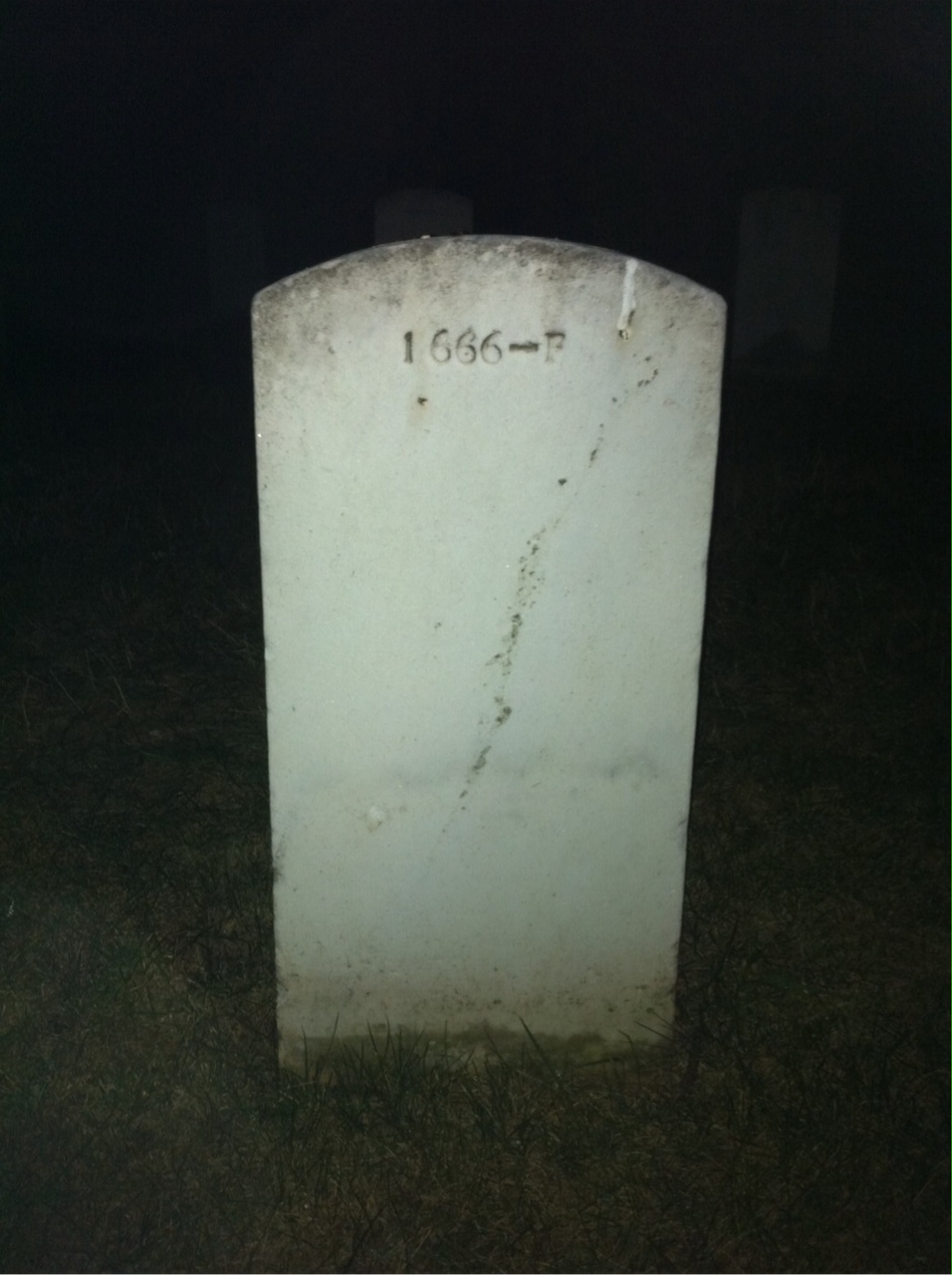 Back of headstone — Elwyn Abbott