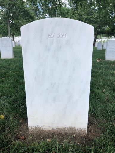 Back of headstone — Willie D Smith