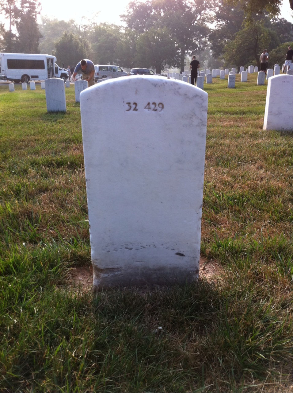 Back of headstone — Harry Cunningham