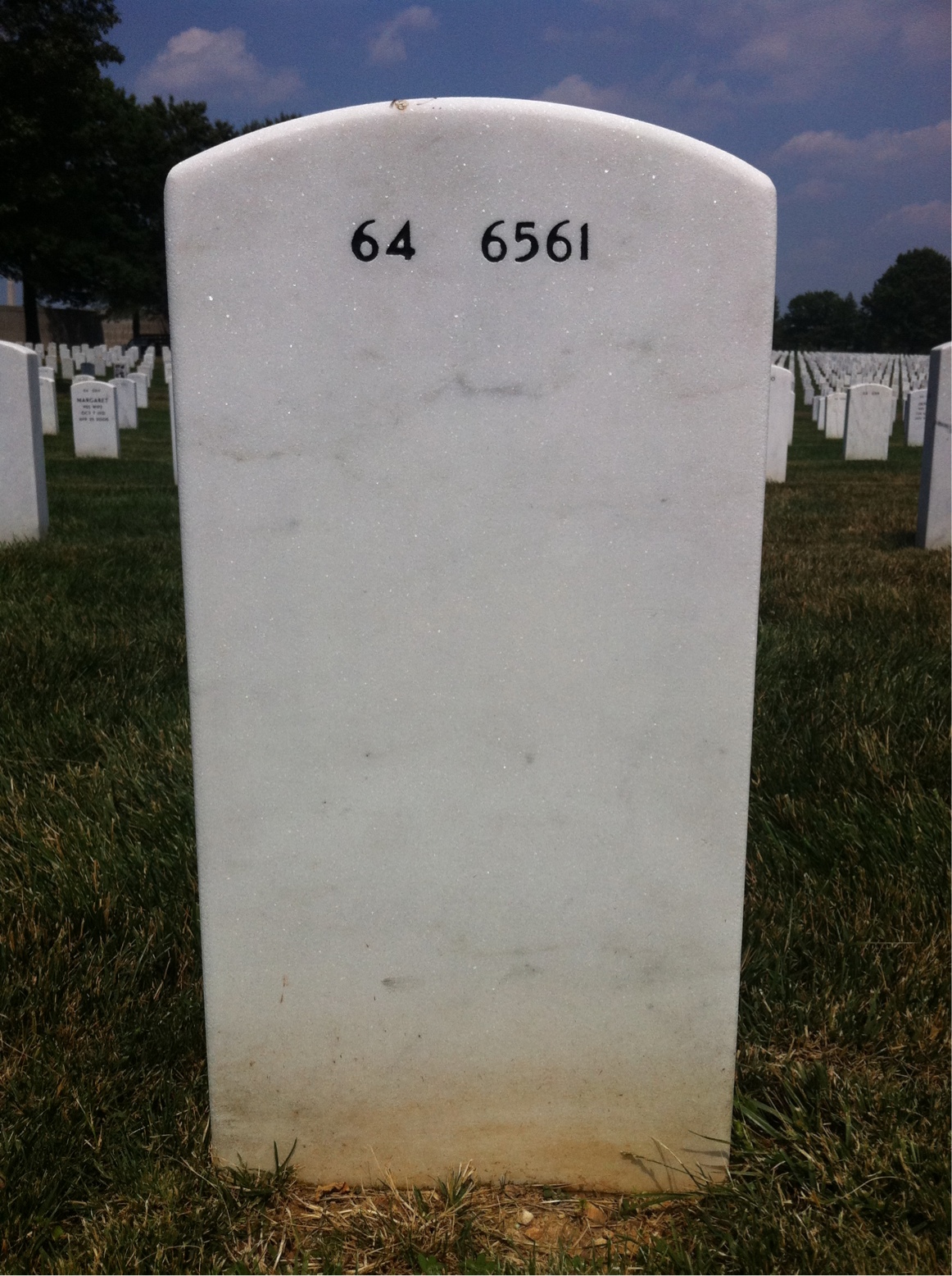Back of headstone — John Butts