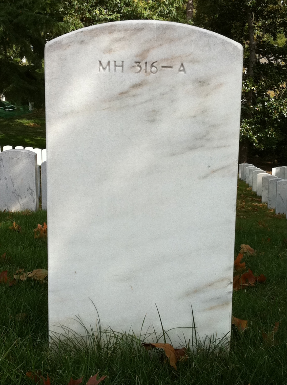 Back of headstone — William Mckean