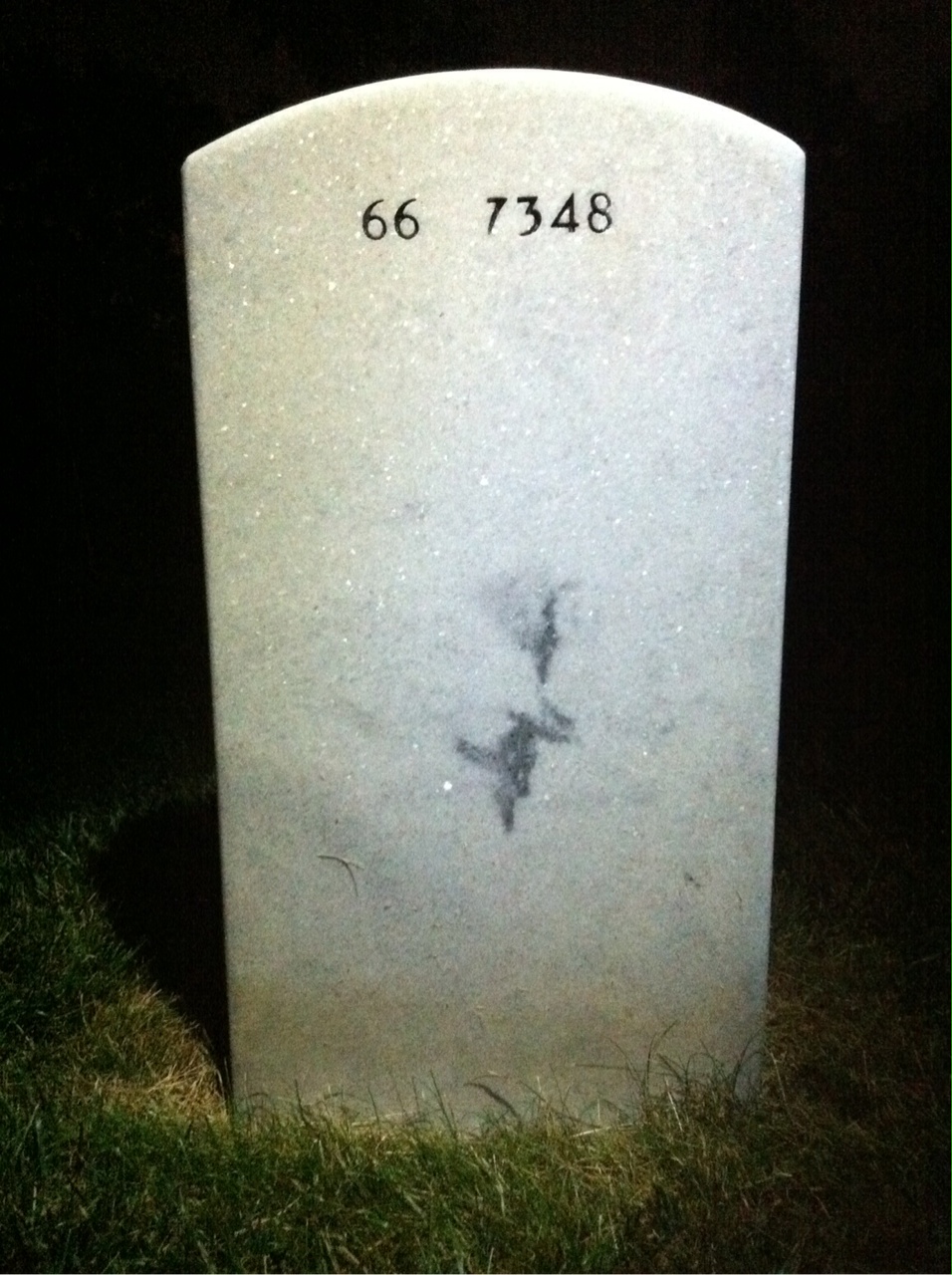 Back of headstone — James Wilkins