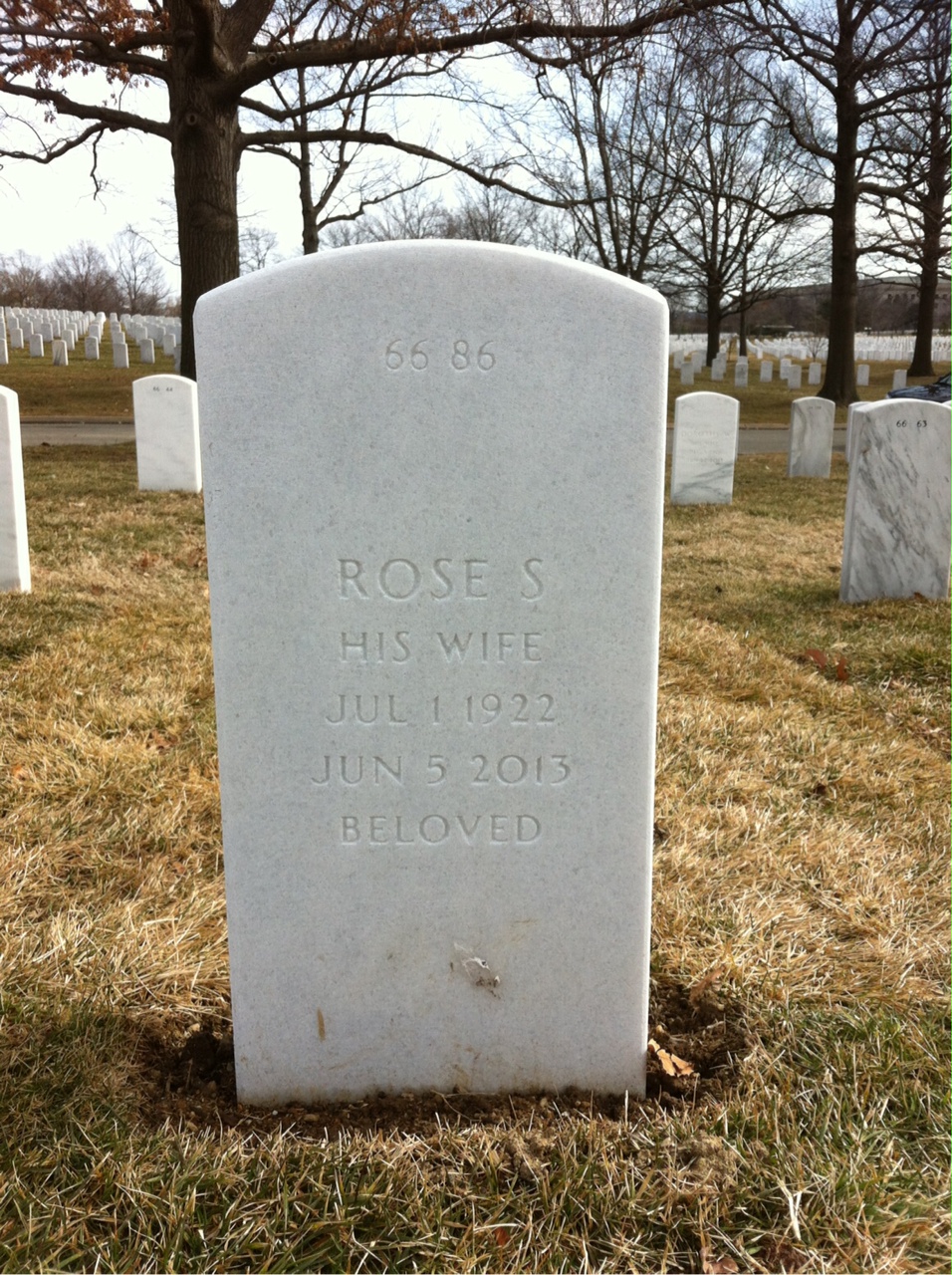 Back of headstone — Stanley Martyniak