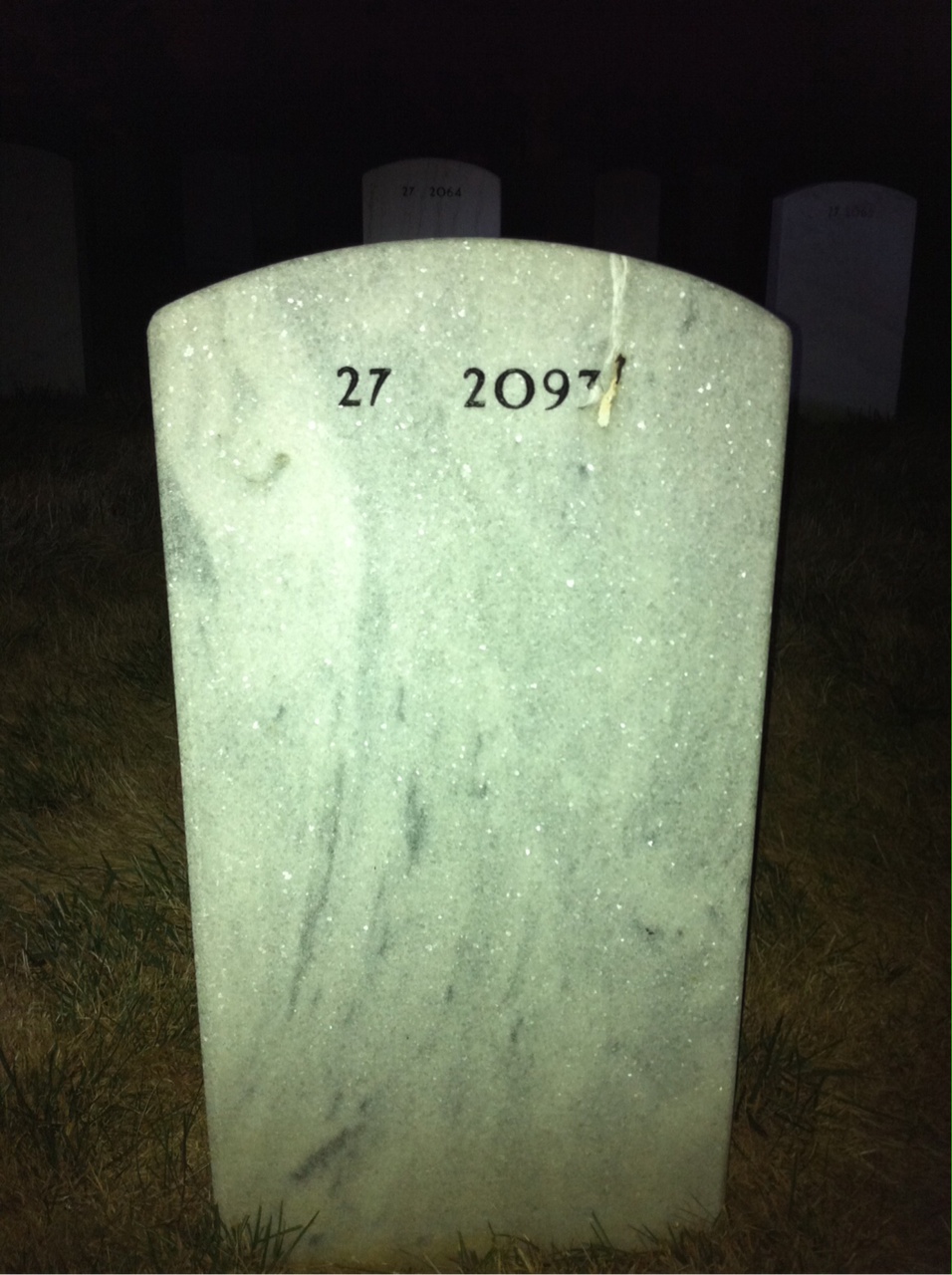 Back of headstone — Milley Bailes
