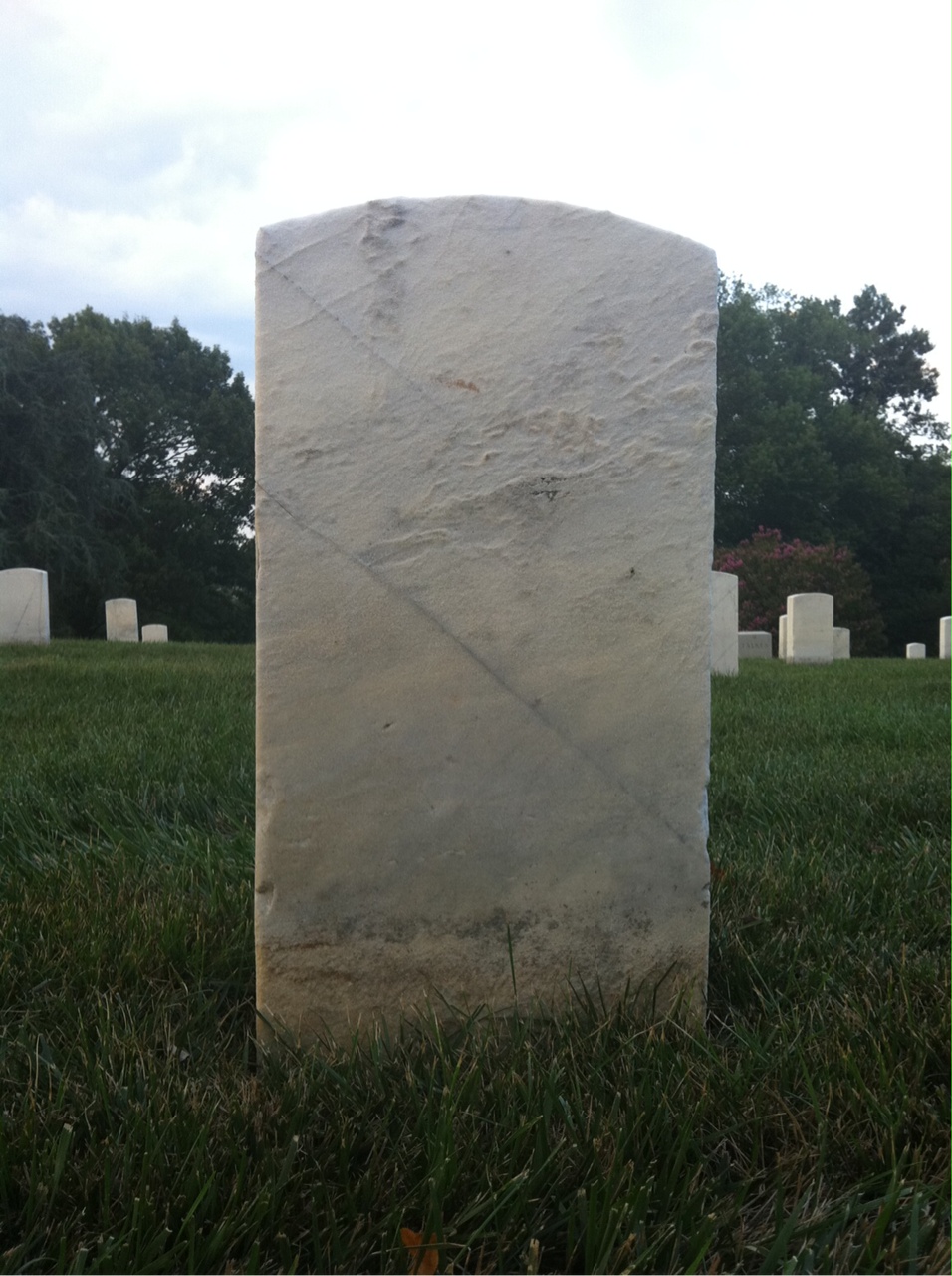 Back of headstone — William Morse