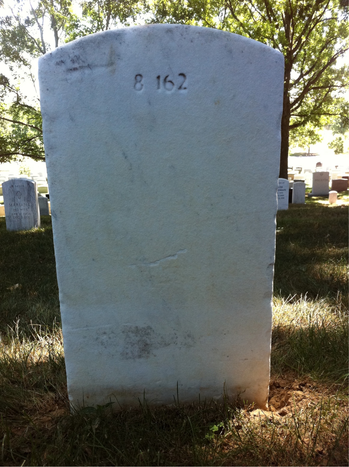 Back of headstone — Peter Ashton