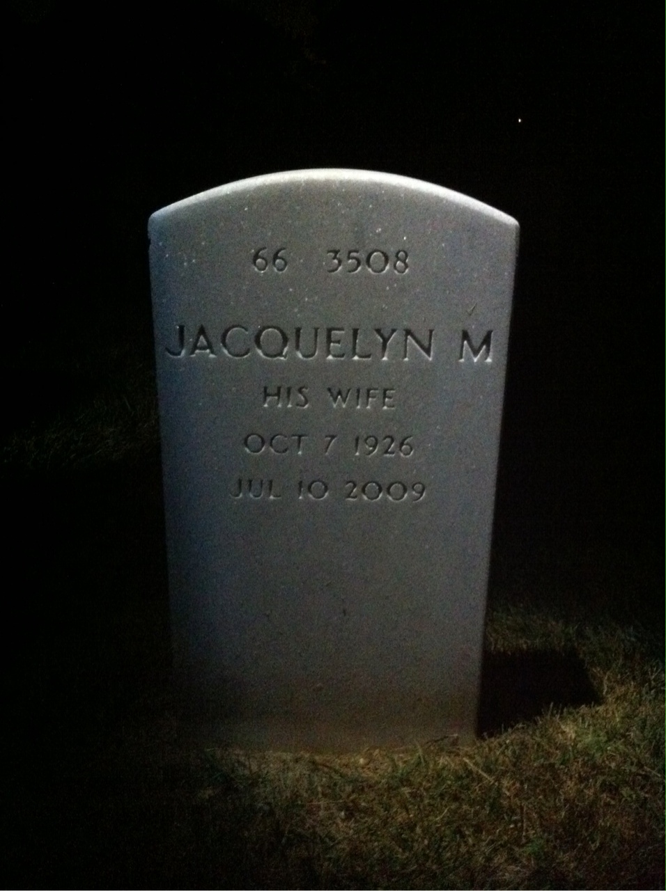 Back of headstone — Thomas Gunning