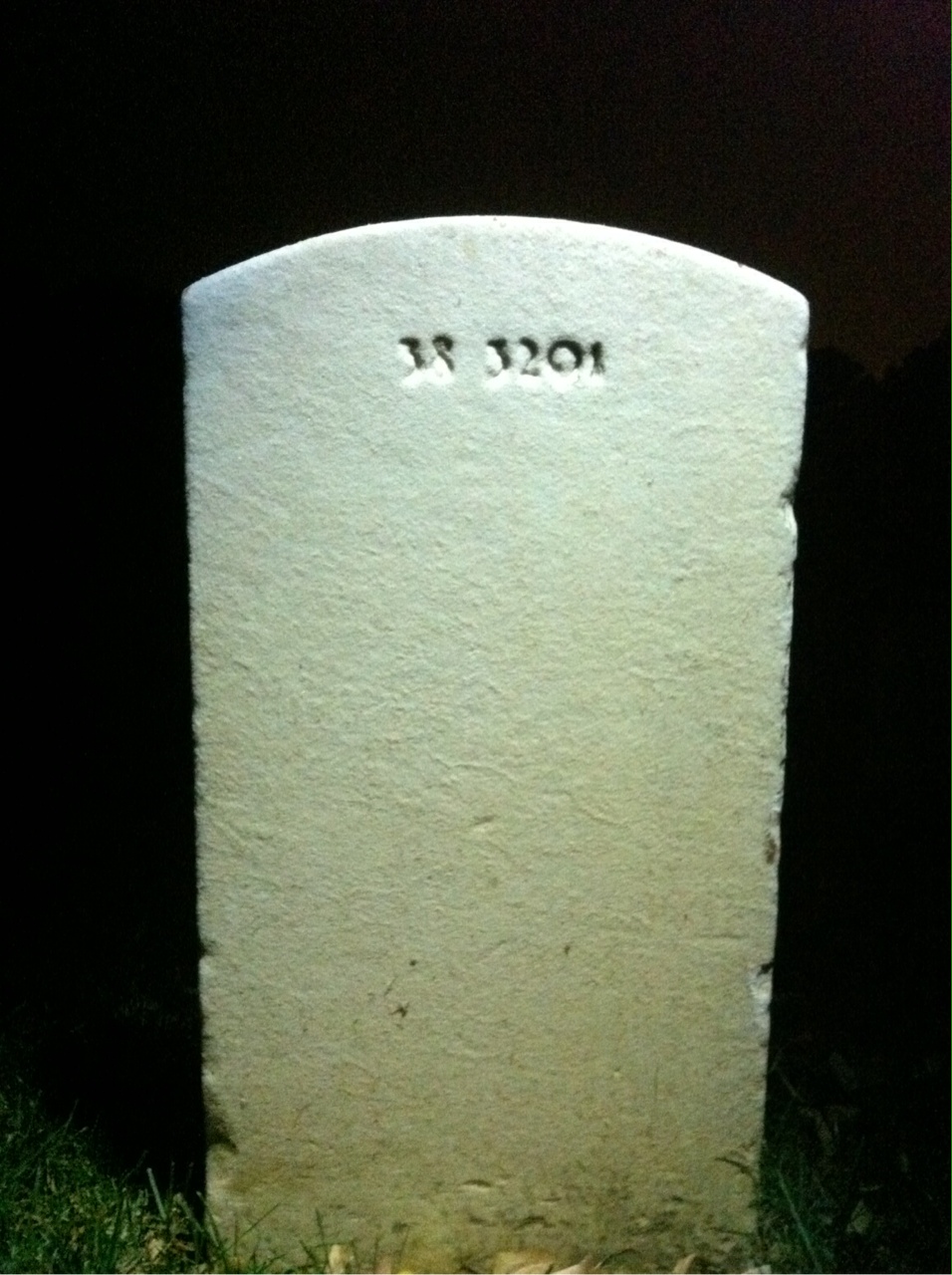 Back of headstone — John Murphy