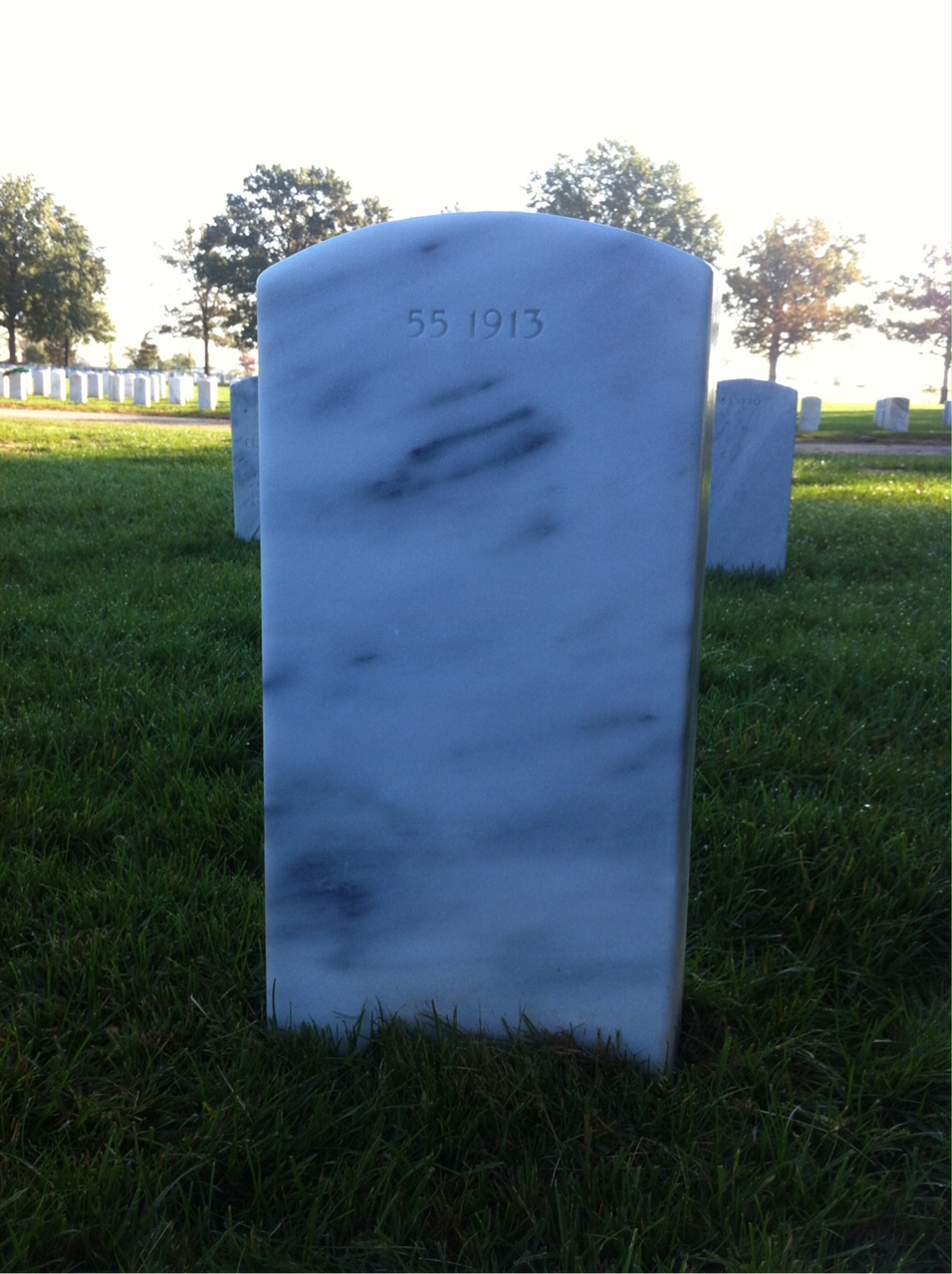 Back of headstone — Thomas Charles Garell