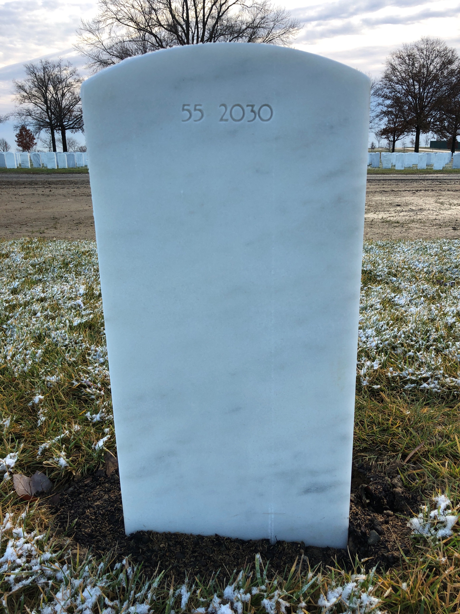 Back of headstone — William Charles Hague