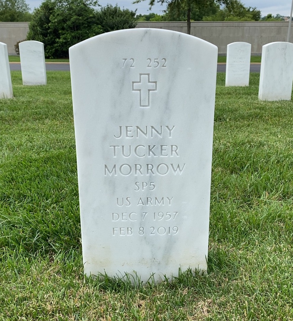 Back of headstone — Bruce Morrow