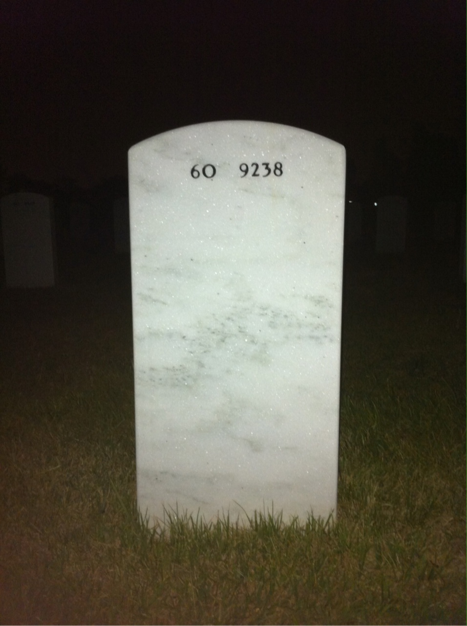 Back of headstone — Kevin Barry