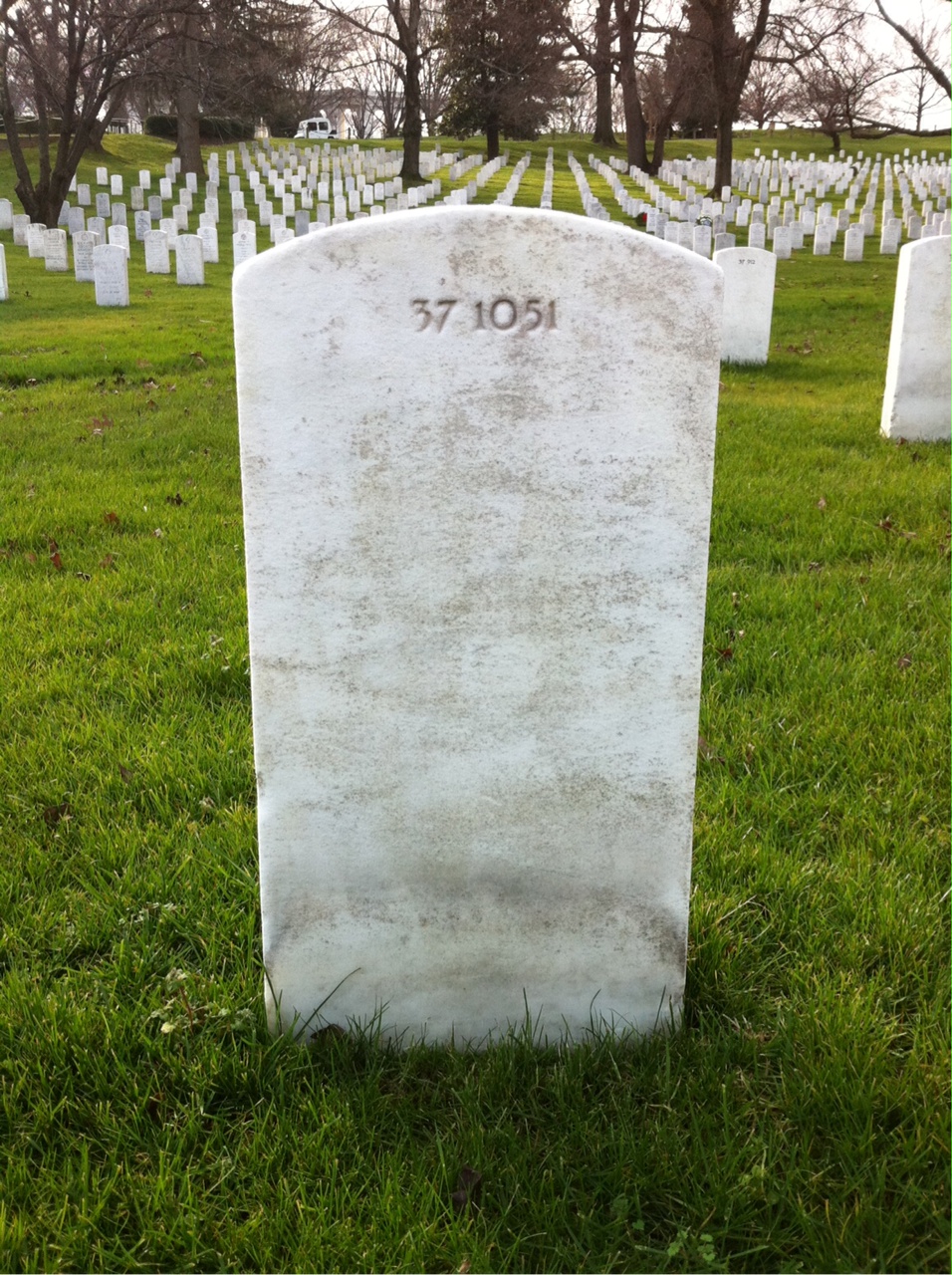 Back of headstone — Eugene Montague