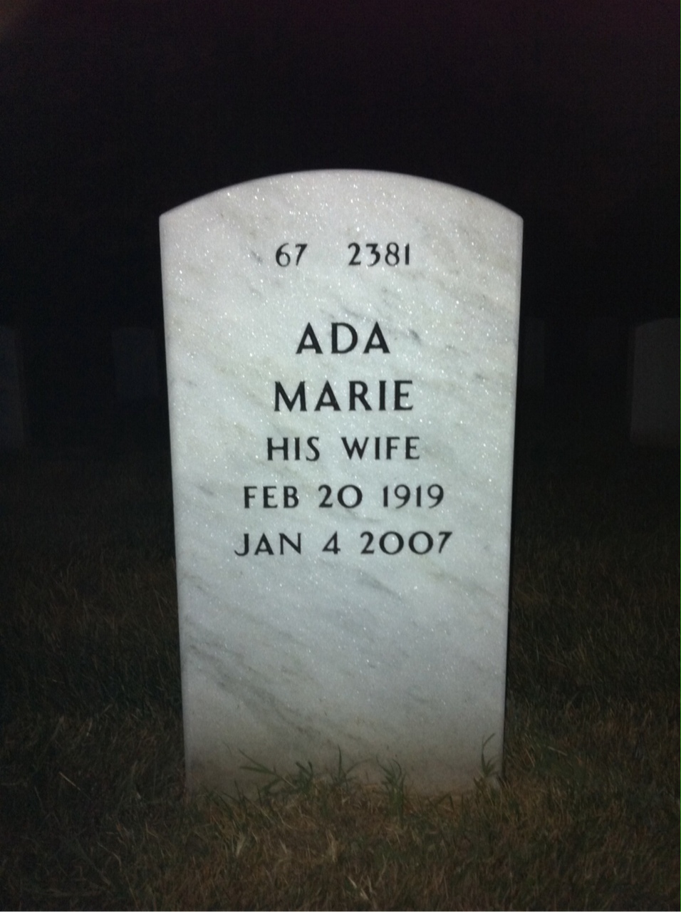 Back of headstone — Philip Philbin