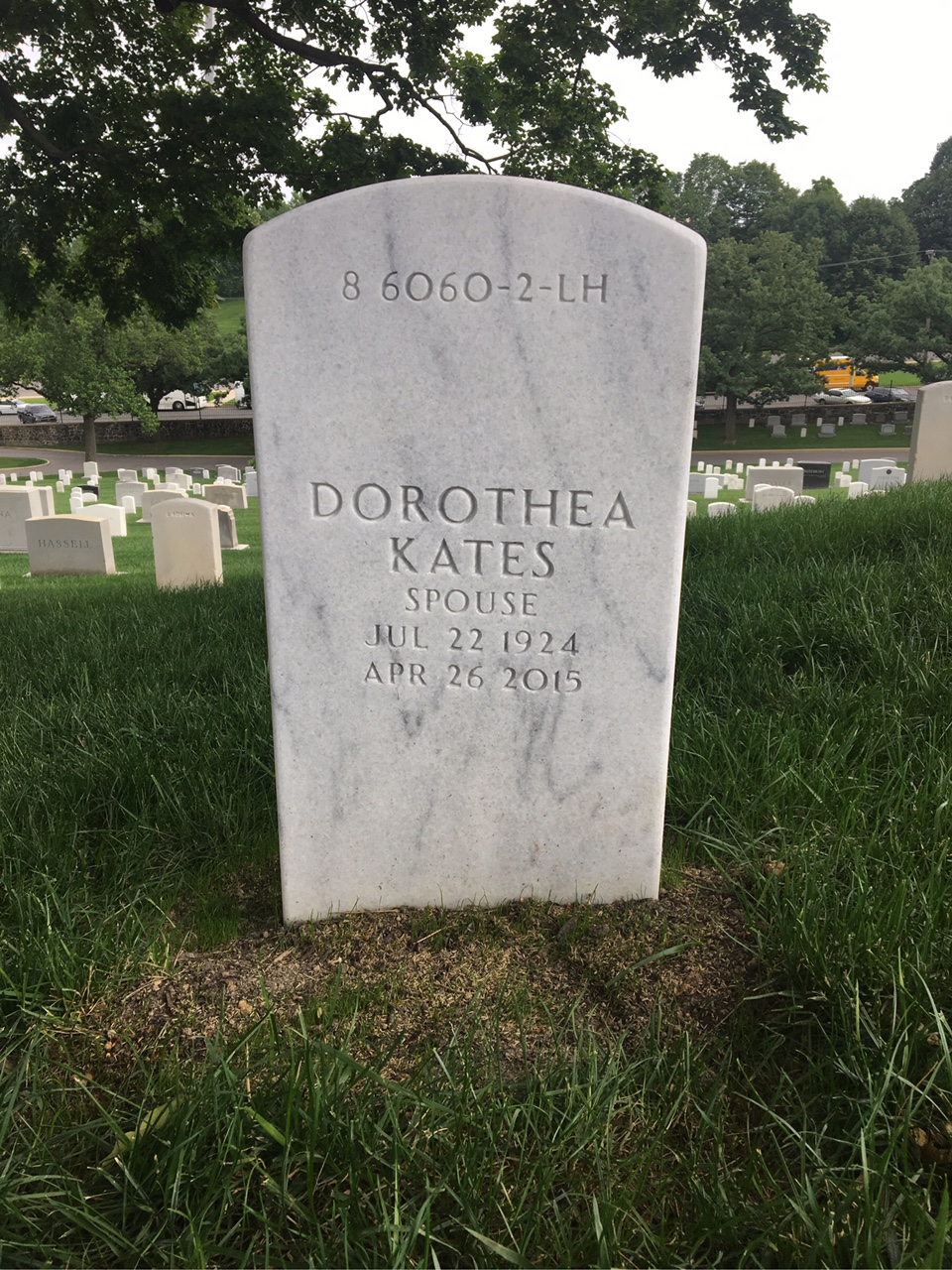 Back of headstone — Harman Molony