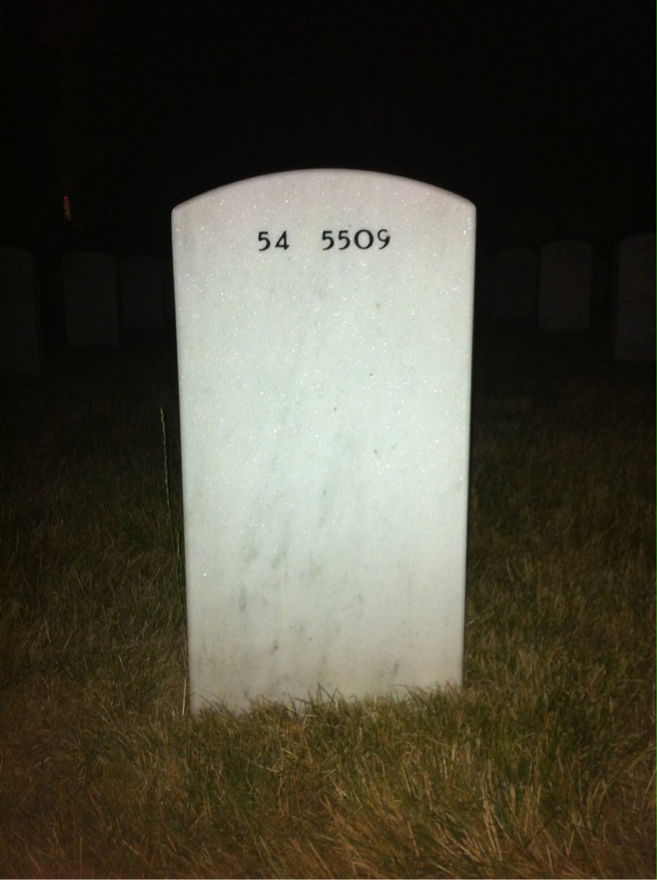 Back of headstone — Leland Bennett
