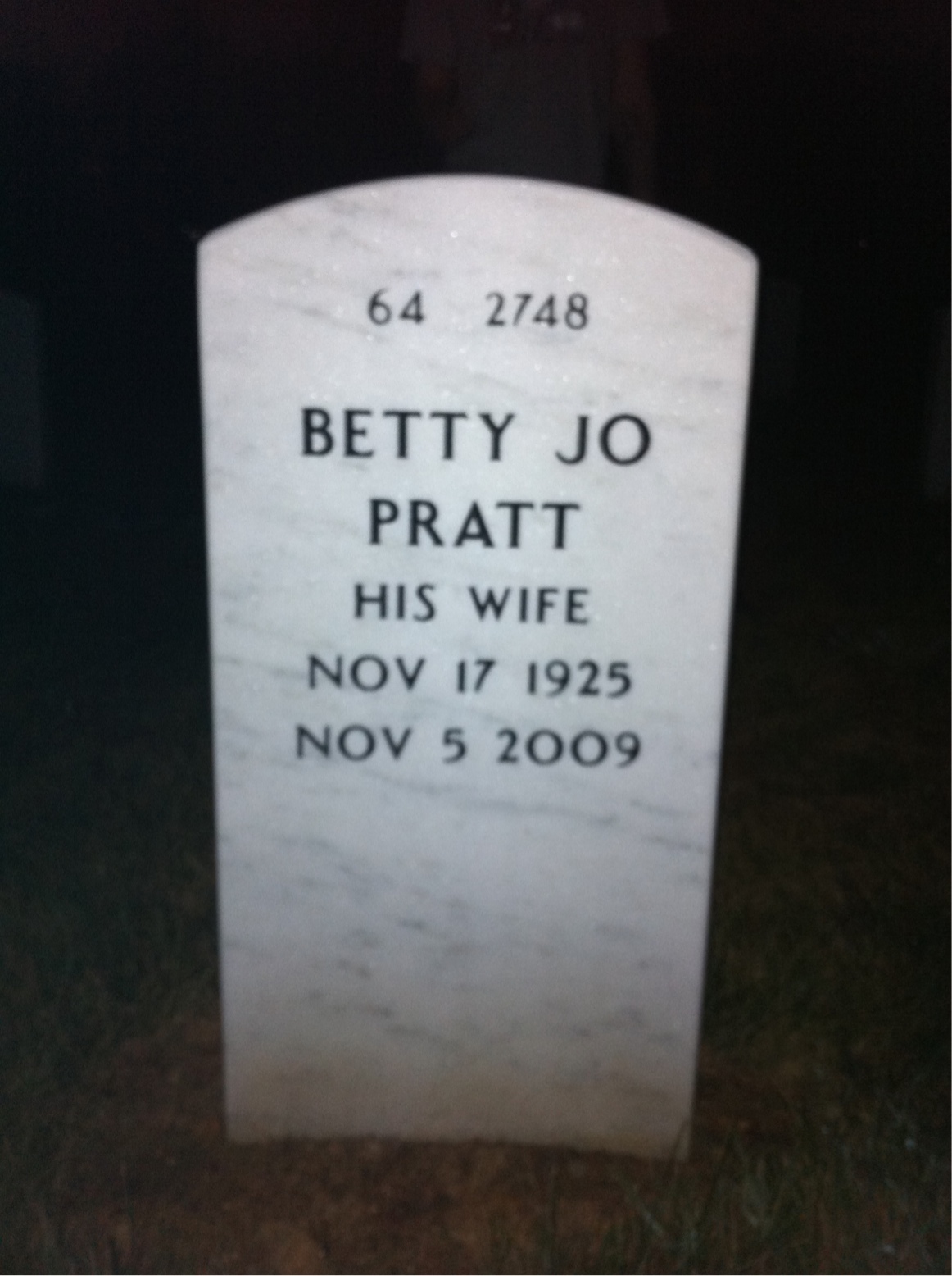 Back of headstone — Francis Murray